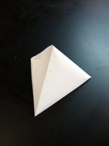 paper pyramid -- side