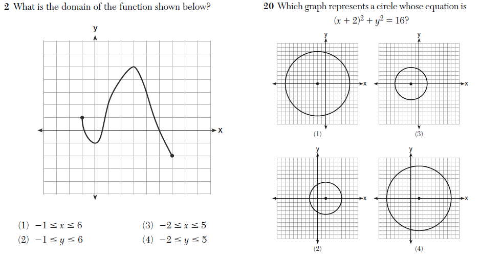 Regents Recap — June 2014: Which Graph is Steeper? – Mr Honner