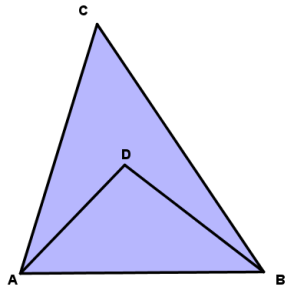 triangle and interior point -- GW